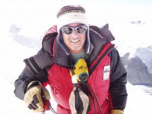 Jean at camp 3, before summit attempt