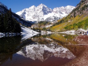 Maroon Bells above Aspen
