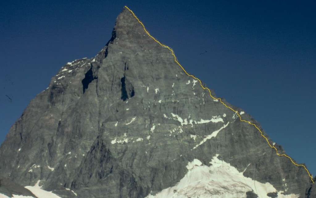 The Hornli ridge on the Matterhorn The Hornli ridge on the Matterhorn