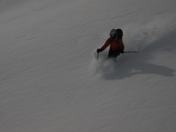 Natacha enjoying fresh snow