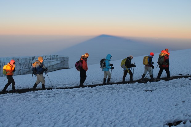 Near the summit of Kilimanjaro, June 2013
