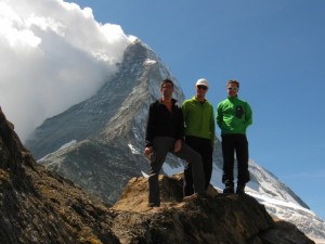On the way to climb the Matterhorn Hornli ridge